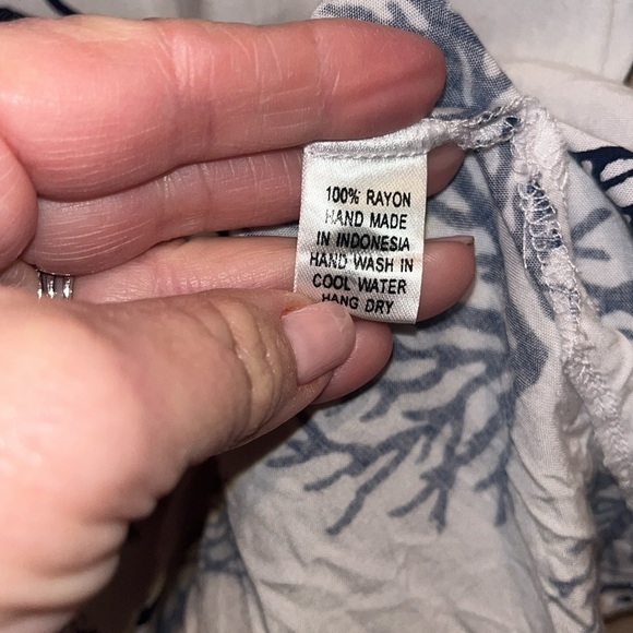 PineApples tunic styled ocean vibe top size medium - Picture 5 of 8